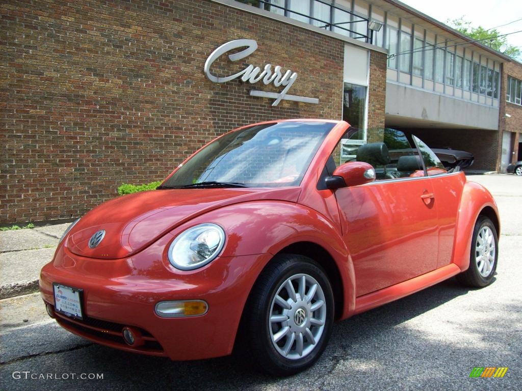 2005 New Beetle GLS Convertible - Sundown Orange / Black photo #1