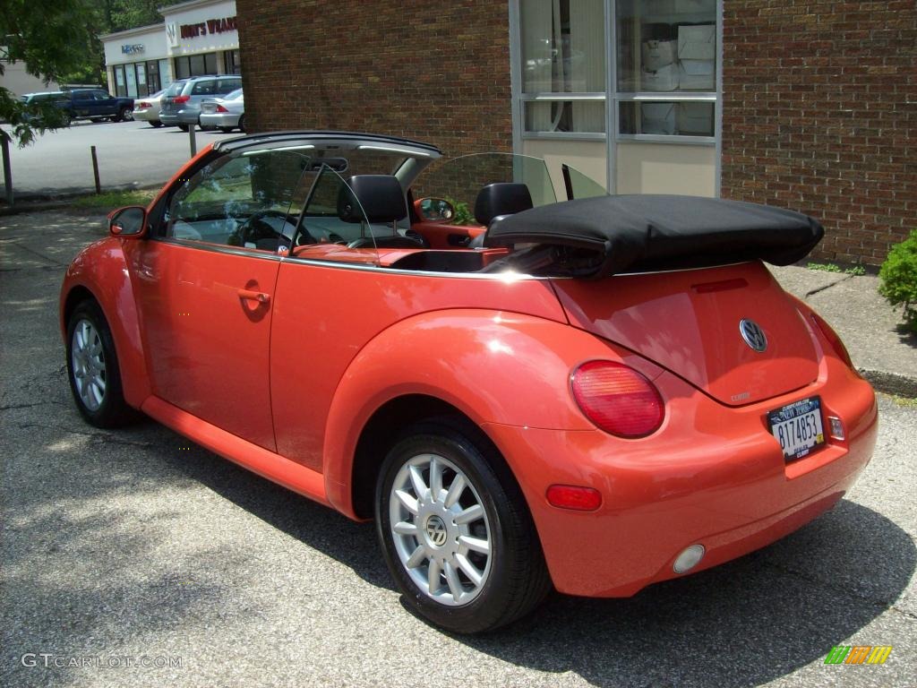 2005 New Beetle GLS Convertible - Sundown Orange / Black photo #4