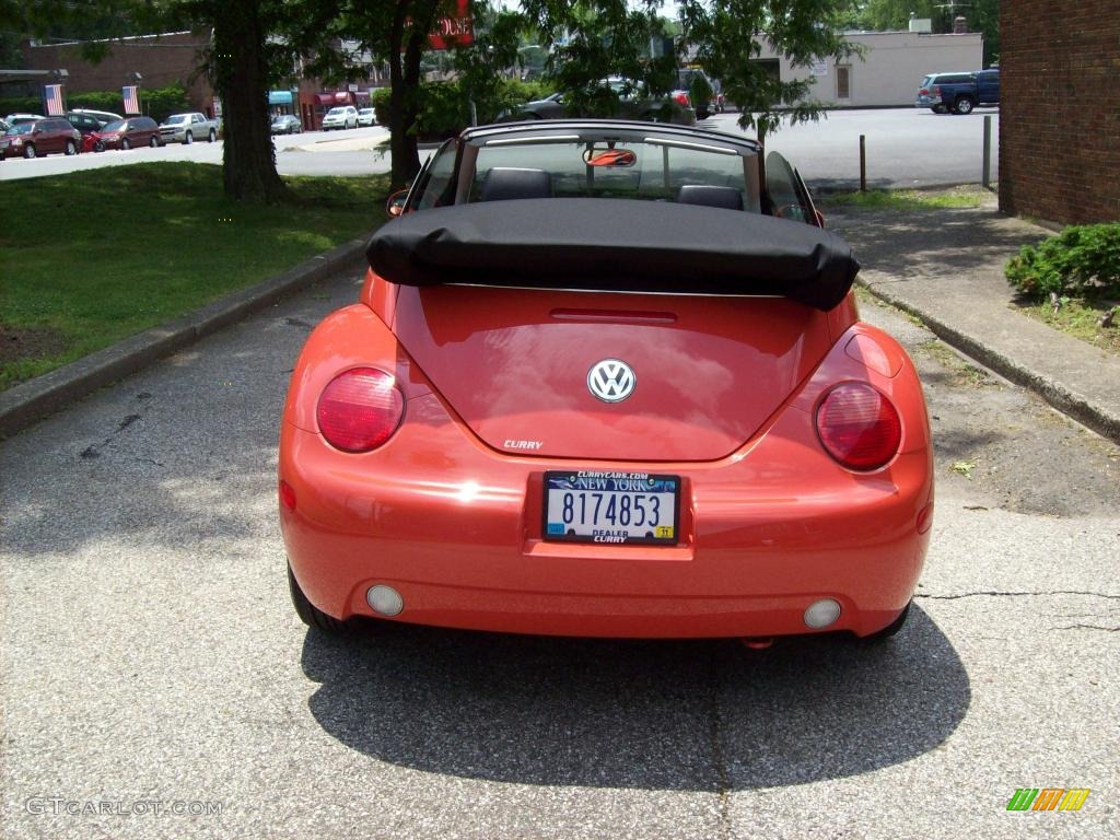 2005 New Beetle GLS Convertible - Sundown Orange / Black photo #5