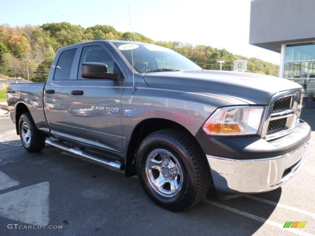 2011 Ram 1500 SLT Quad Cab 4x4 - Mineral Gray Metallic / Dark Slate Gray/Medium Graystone photo #8