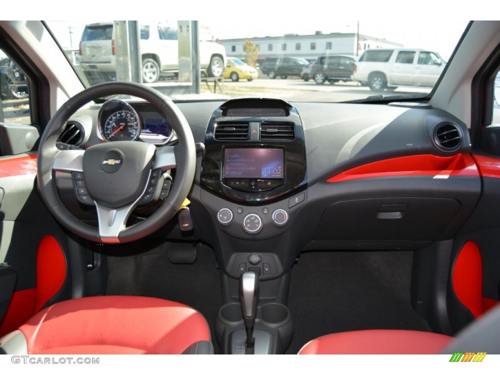 2015 Chevrolet Spark LT Red/Red Dashboard Photo #107971415