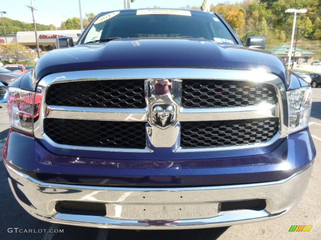 2013 1500 SLT Quad Cab 4x4 - True Blue Pearl / Black/Diesel Gray photo #8