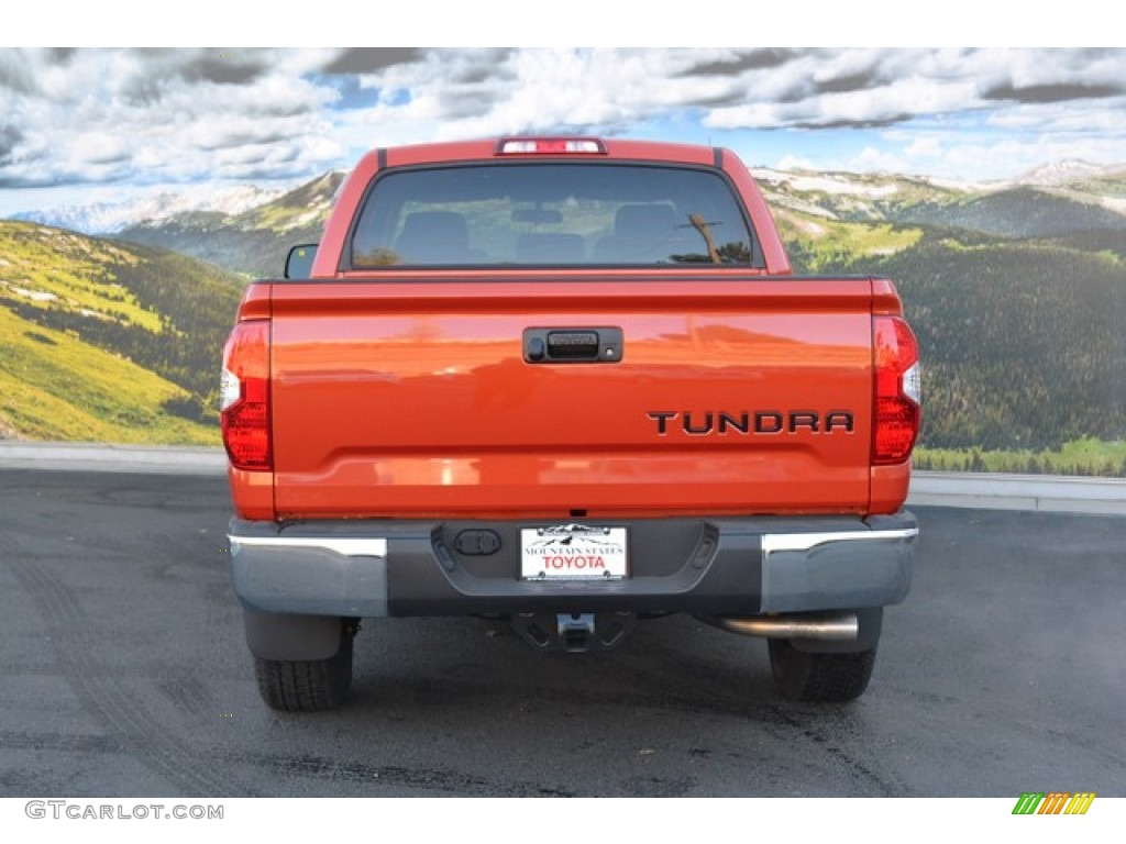 2016 Tundra SR5 CrewMax 4x4 - Inferno Orange / Black photo #4