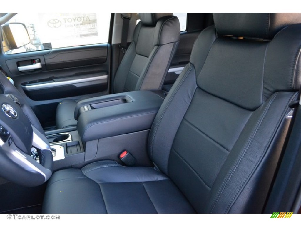Black Interior 2016 Toyota Tundra Limited Double Cab 4x4 Photo #107976020