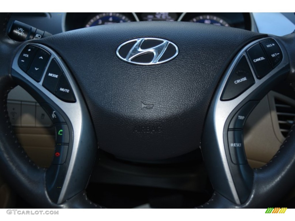 2013 Elantra Limited - Sparkling Ruby / Black photo #24