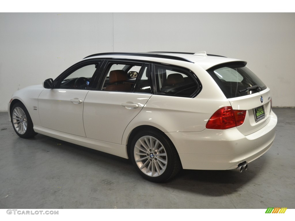 2011 3 Series 328i xDrive Sports Wagon - Alpine White / Saddle Brown Dakota Leather photo #6