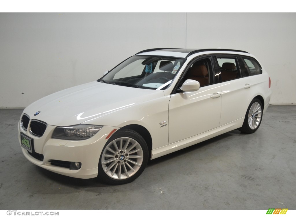 2011 3 Series 328i xDrive Sports Wagon - Alpine White / Saddle Brown Dakota Leather photo #9