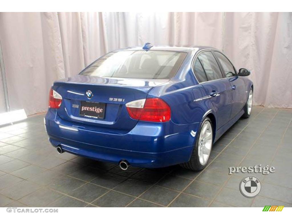 2007 3 Series 335i Sedan - Montego Blue Metallic / Black photo #5