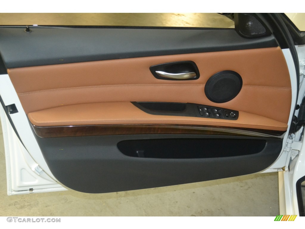 2011 BMW 3 Series 328i xDrive Sports Wagon Saddle Brown Dakota Leather Door Panel Photo #107978486