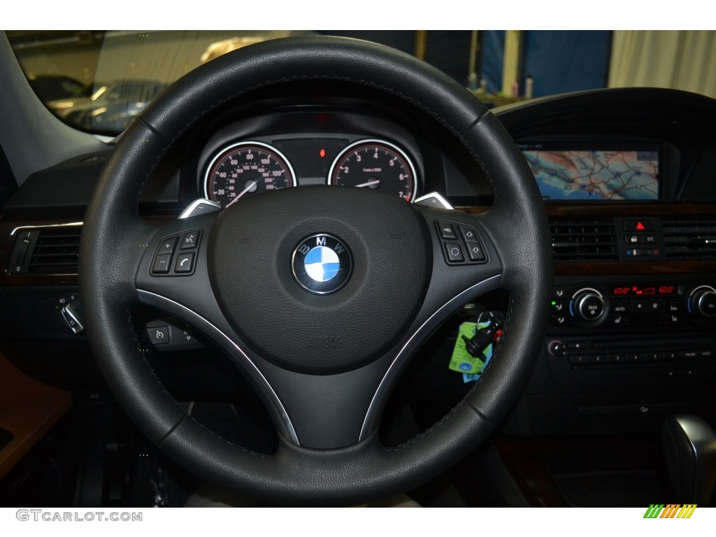 2011 BMW 3 Series 328i xDrive Sports Wagon Saddle Brown Dakota Leather Steering Wheel Photo #107978879