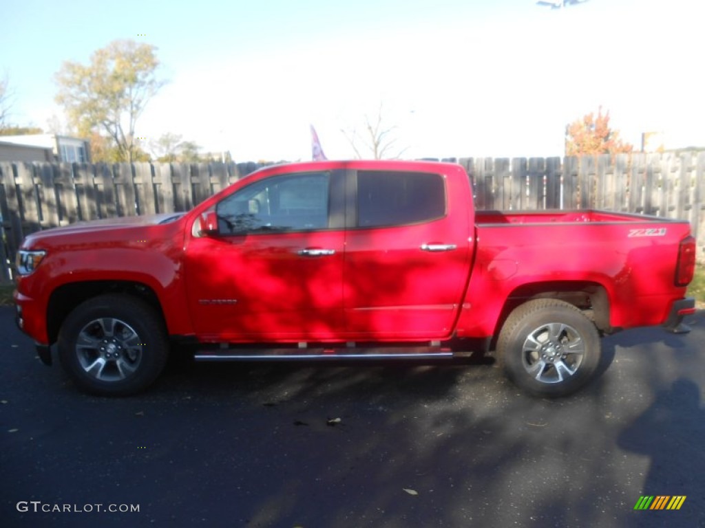 2016 Colorado Z71 Crew Cab 4x4 - Red Hot / Jet Black photo #9