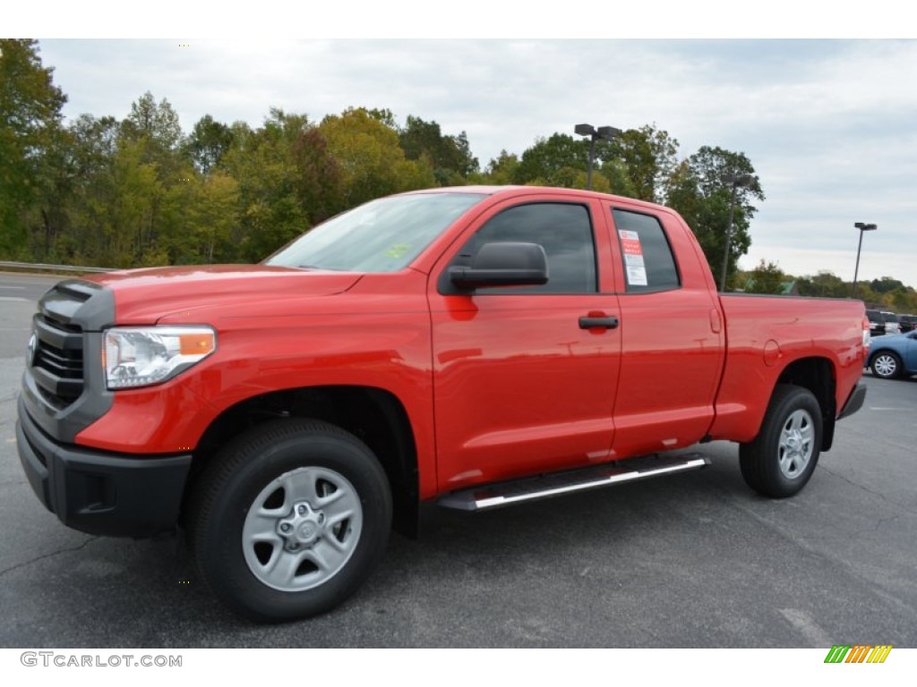 Radiant Red 2016 Toyota Tundra SR Double Cab 4x4 Exterior Photo #107980475