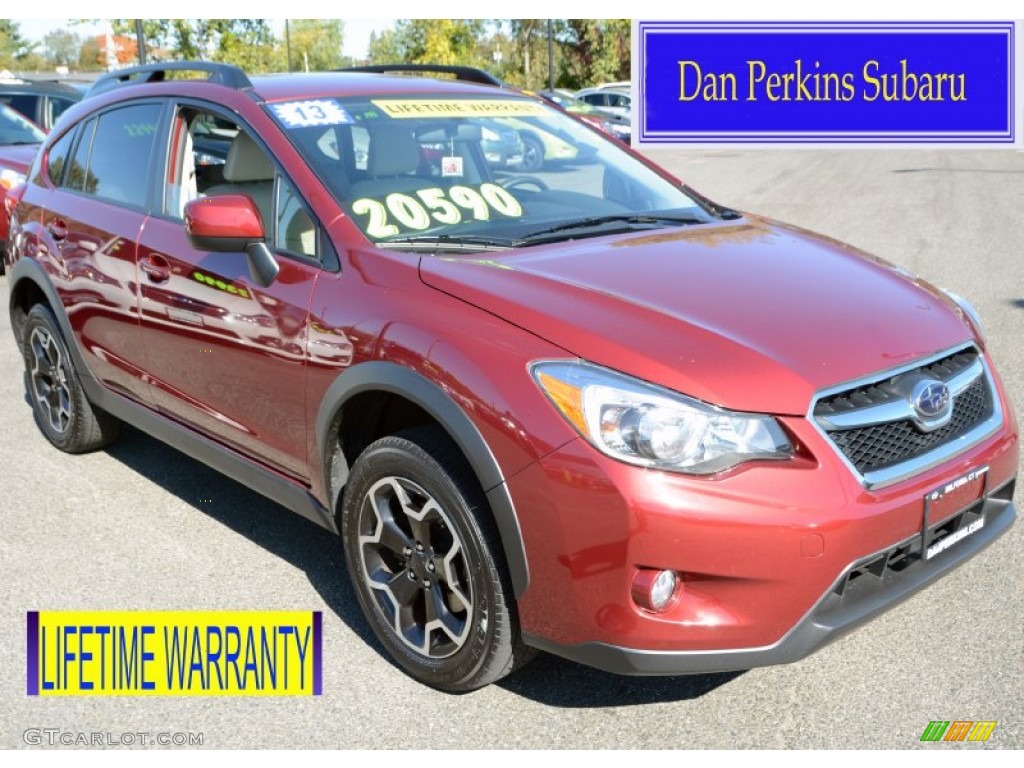 2013 XV Crosstrek 2.0 Premium - Venetian Red Pearl / Ivory photo #1