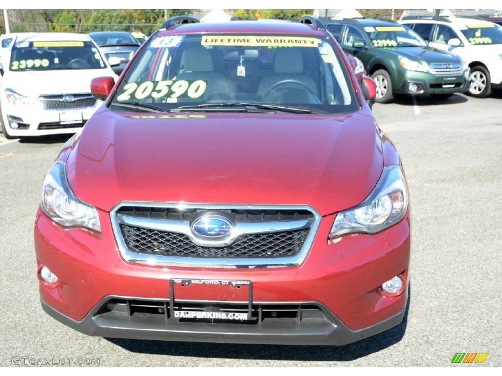 2013 XV Crosstrek 2.0 Premium - Venetian Red Pearl / Ivory photo #2