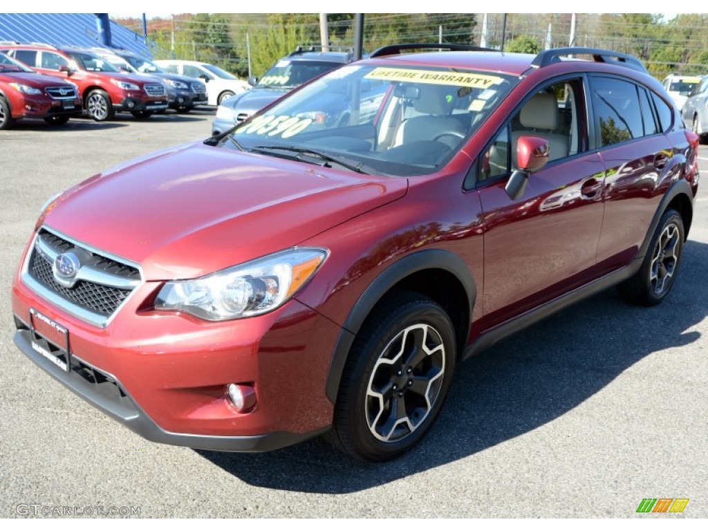 2013 XV Crosstrek 2.0 Premium - Venetian Red Pearl / Ivory photo #3