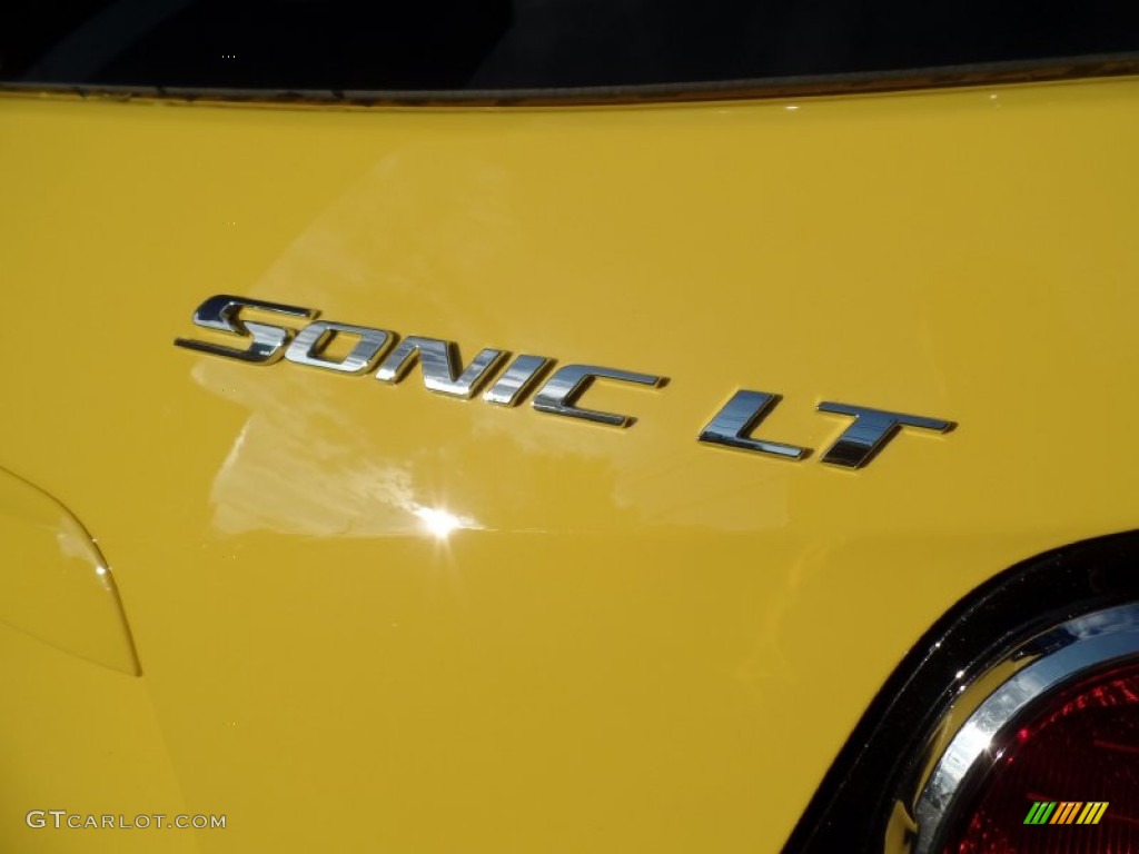 2016 Sonic LT Hatchback - Bright Yellow / Jet Black/Brick photo #10