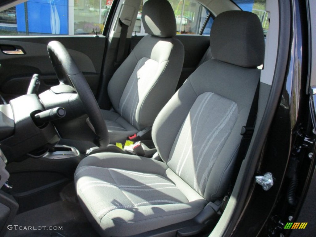 Jet Black/Dark Titanium Interior 2016 Chevrolet Sonic LT Sedan Photo #107983955