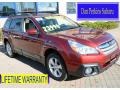 2014 Venetian Red Pearl Subaru Outback 2.5i Premium  photo #1