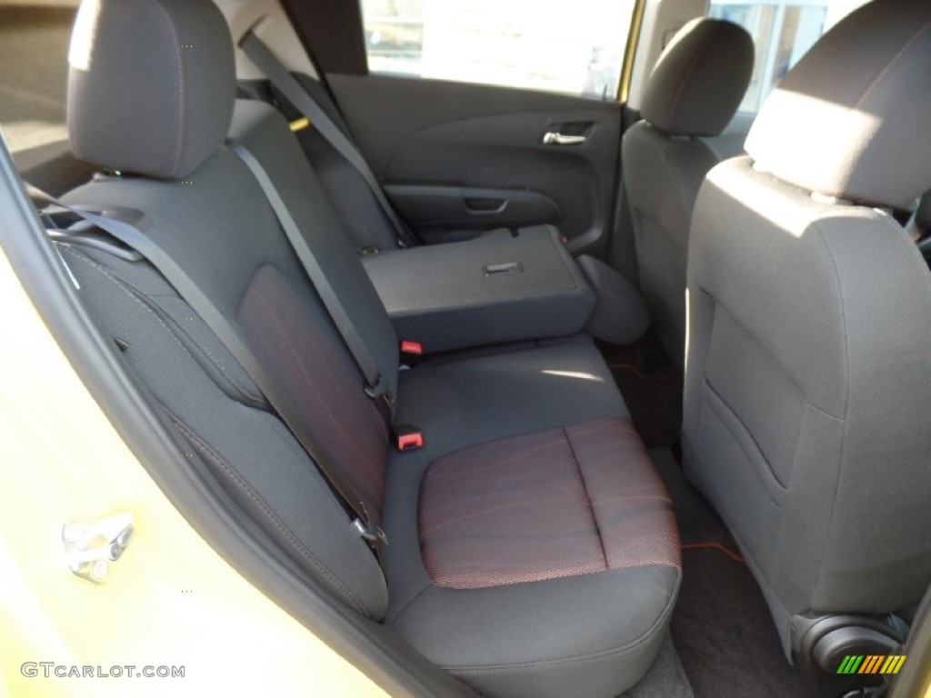 2016 Sonic LT Hatchback - Bright Yellow / Jet Black/Brick photo #50