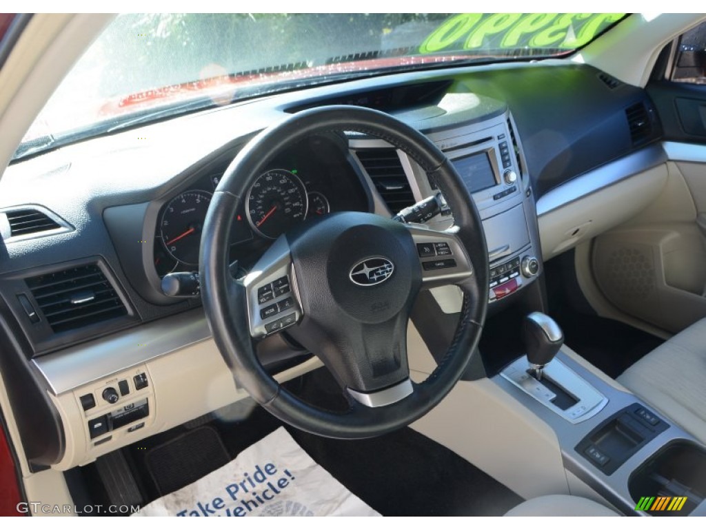2014 Outback 2.5i Premium - Venetian Red Pearl / Ivory photo #5