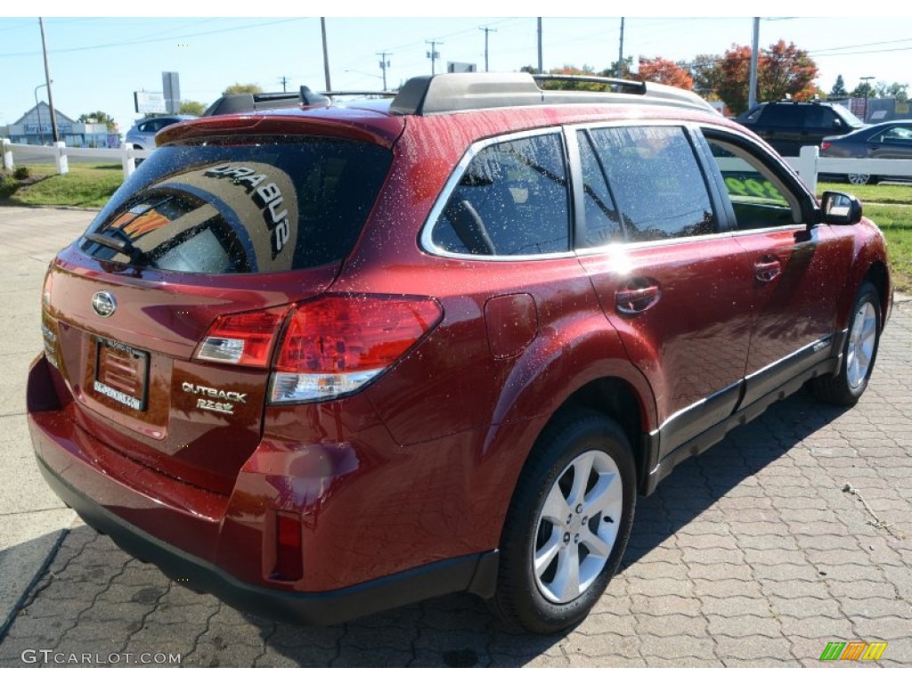 2014 Outback 2.5i Premium - Venetian Red Pearl / Ivory photo #6