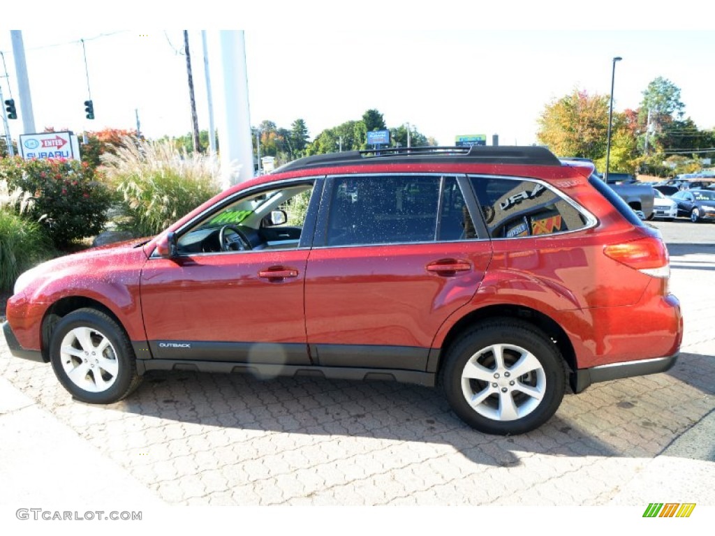 2014 Outback 2.5i Premium - Venetian Red Pearl / Ivory photo #11