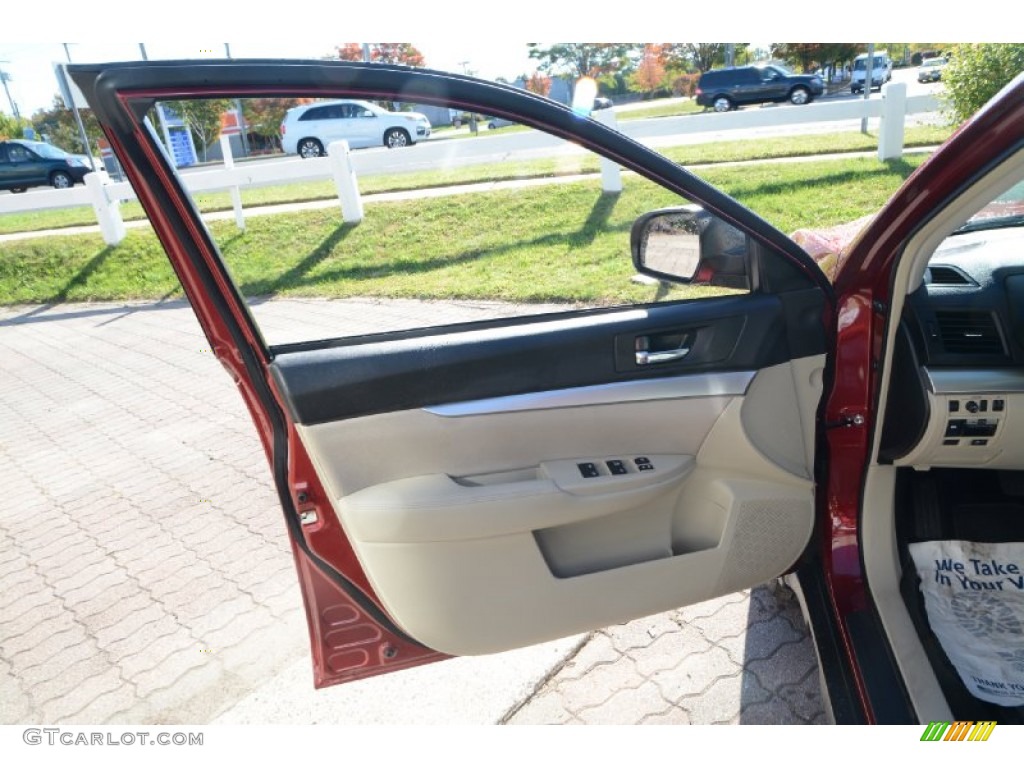 2014 Outback 2.5i Premium - Venetian Red Pearl / Ivory photo #18