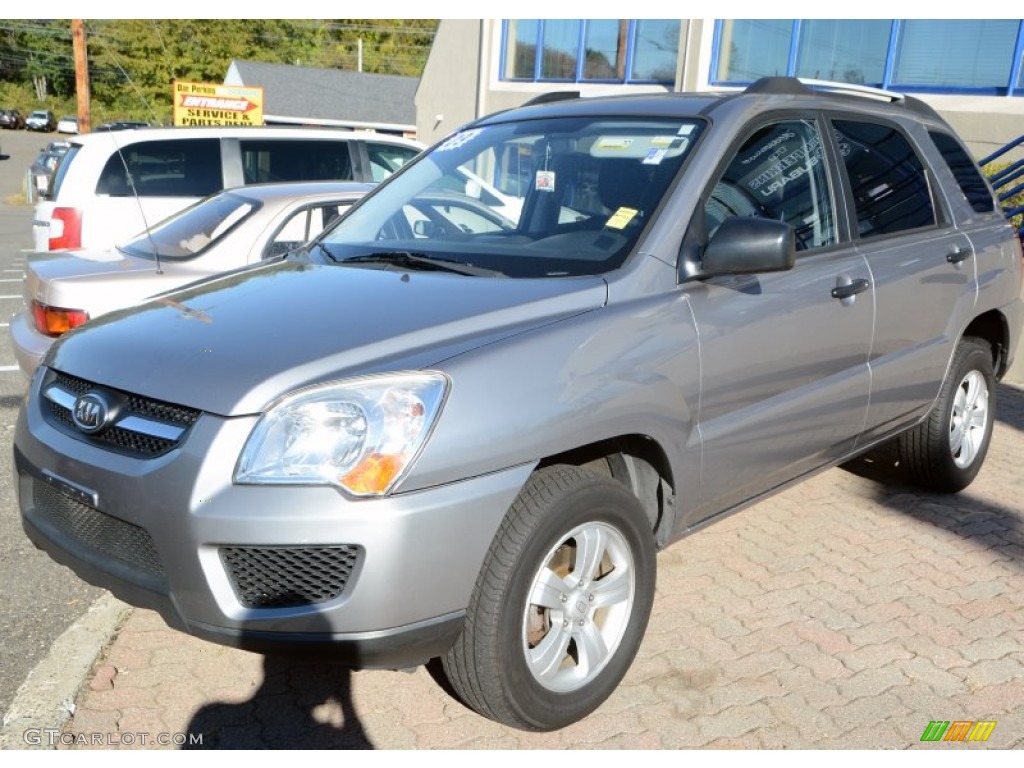 Steel Silver 2009 Kia Sportage LX Exterior Photo #107984756