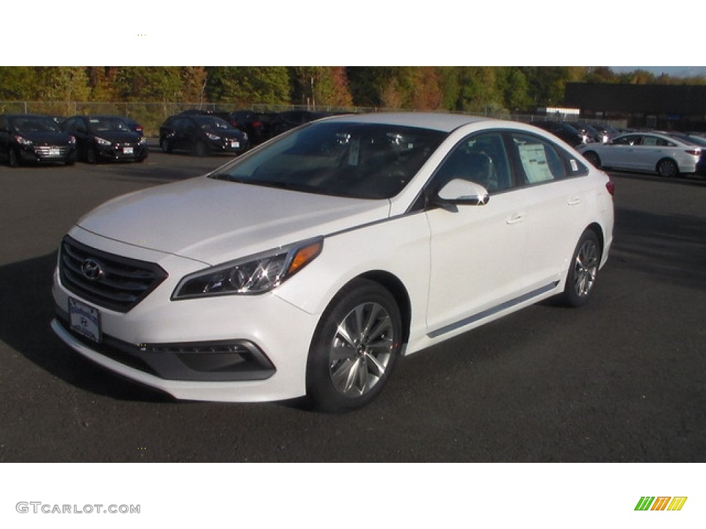 2016 Sonata Sport - Quartz White Pearl / Gray photo #1