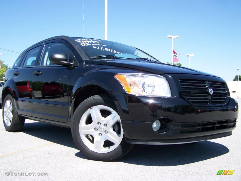 2007 Caliber SXT - Black / Pastel Slate Gray photo #1