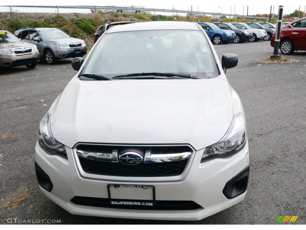 2012 Impreza 2.0i 4 Door - Satin White Pearl / Ivory photo #2