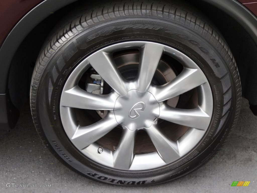 2015 QX50  - Midnight Garnet / Wheat photo #8