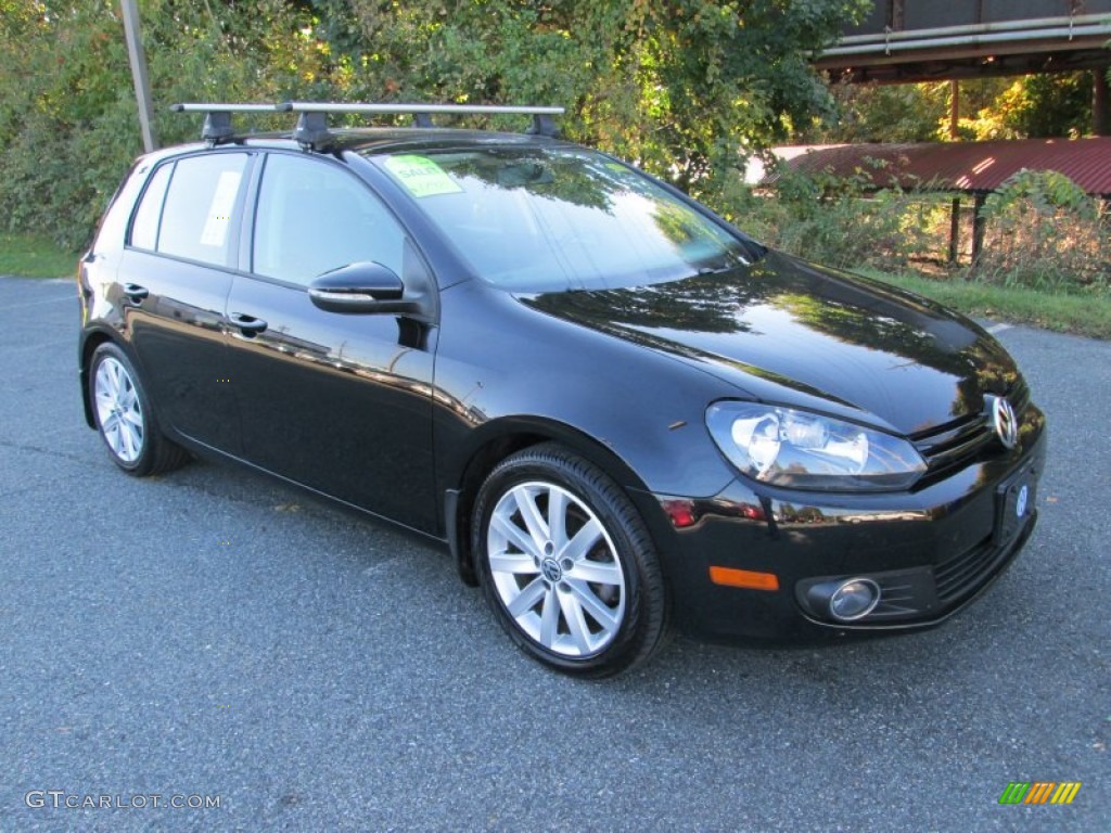 2011 Golf 4 Door TDI - Black / Titan Black photo #4