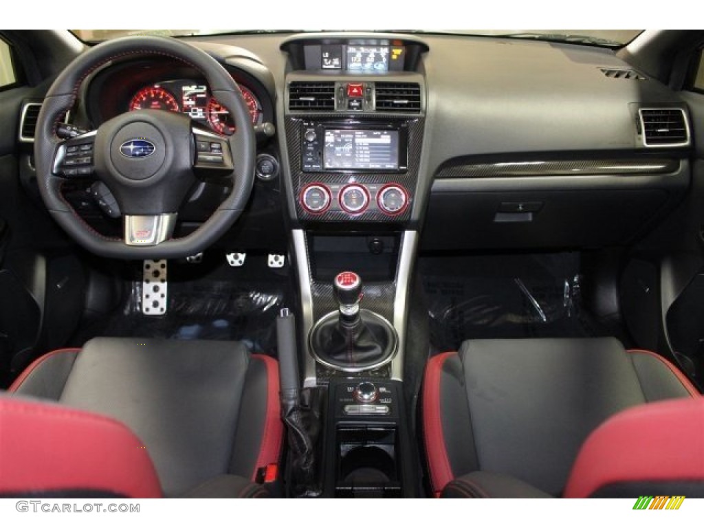 Carbon Black Interior 2015 Subaru WRX STI Limited Photo #107987726