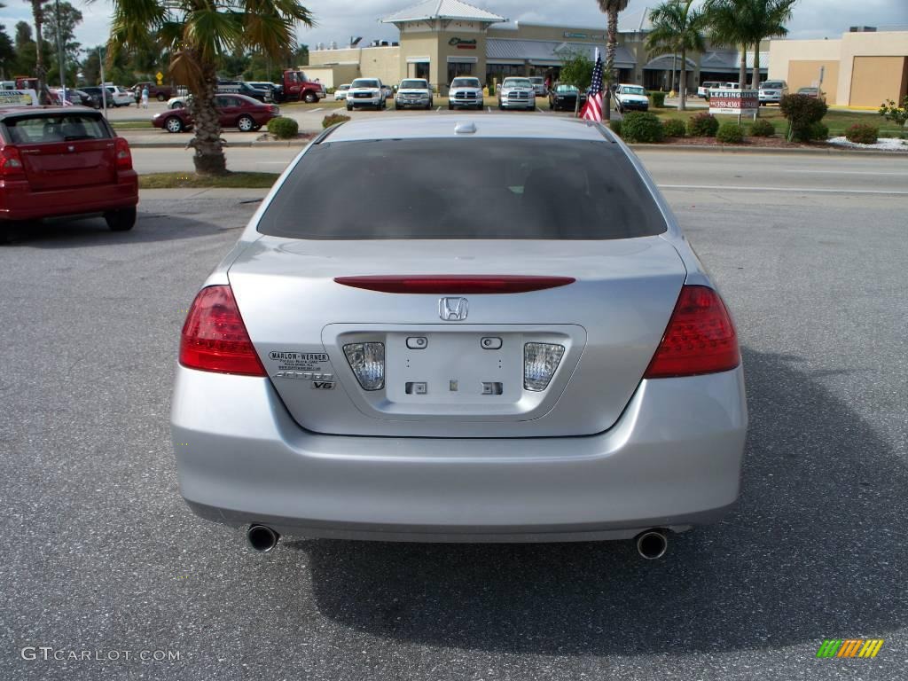 2007 Accord EX-L V6 Sedan - Alabaster Silver Metallic / Gray photo #7