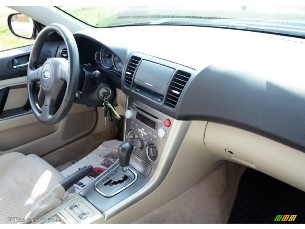 2007 Outback 2.5i Wagon - Newport Blue Pearl / Warm Ivory Tweed photo #5