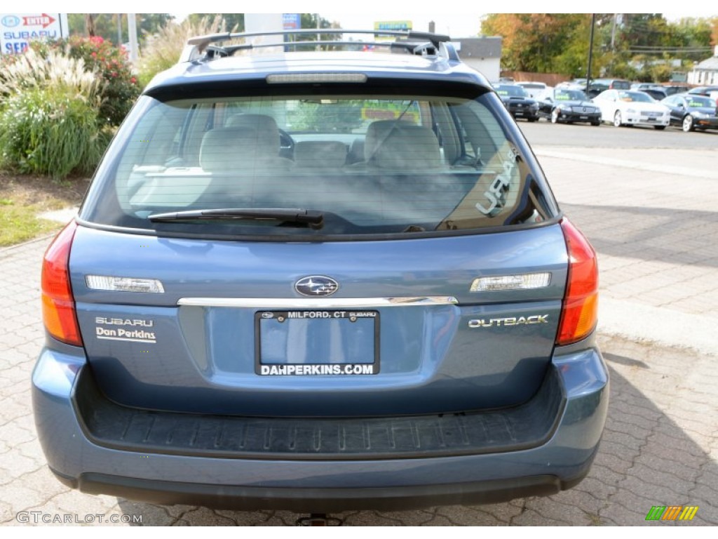 2007 Outback 2.5i Wagon - Newport Blue Pearl / Warm Ivory Tweed photo #7