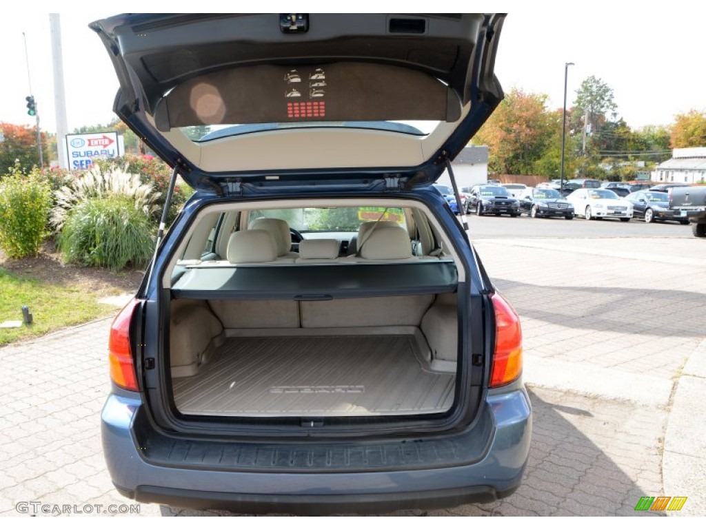 2007 Outback 2.5i Wagon - Newport Blue Pearl / Warm Ivory Tweed photo #8