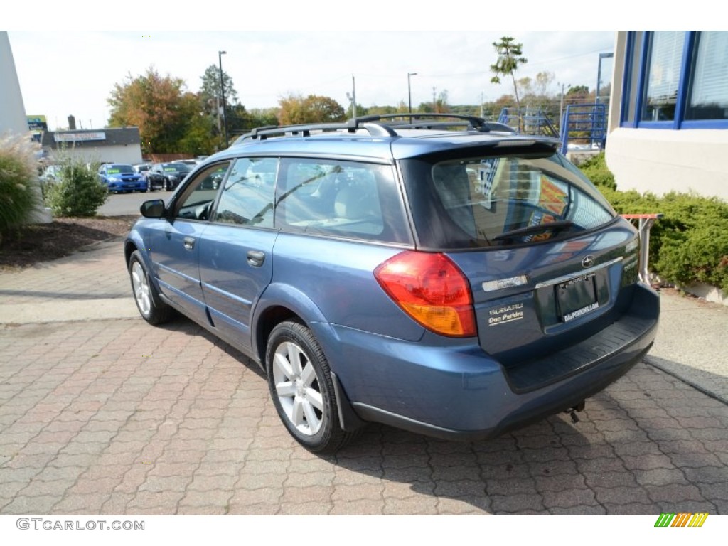 2007 Outback 2.5i Wagon - Newport Blue Pearl / Warm Ivory Tweed photo #10