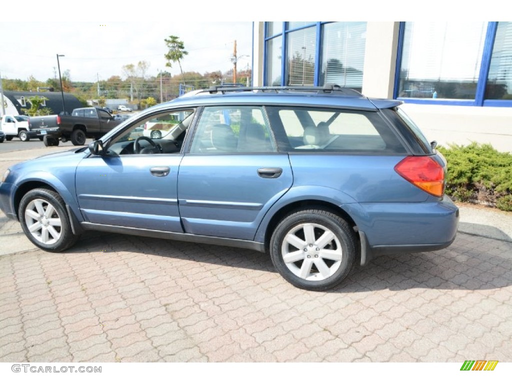 2007 Outback 2.5i Wagon - Newport Blue Pearl / Warm Ivory Tweed photo #11