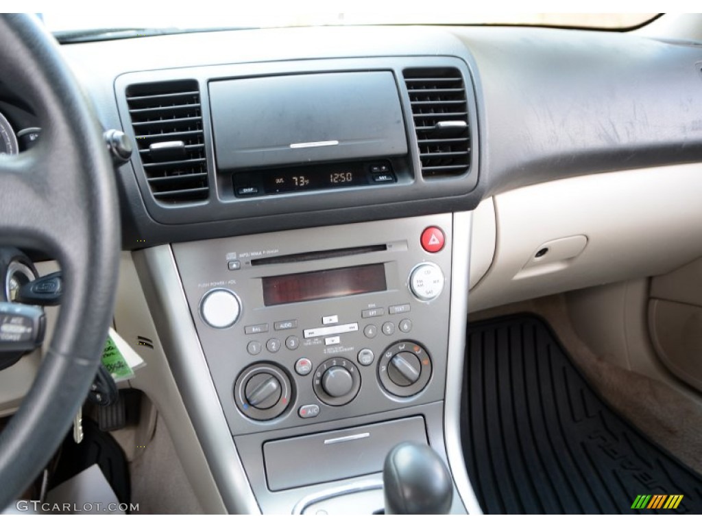 2007 Outback 2.5i Wagon - Newport Blue Pearl / Warm Ivory Tweed photo #12