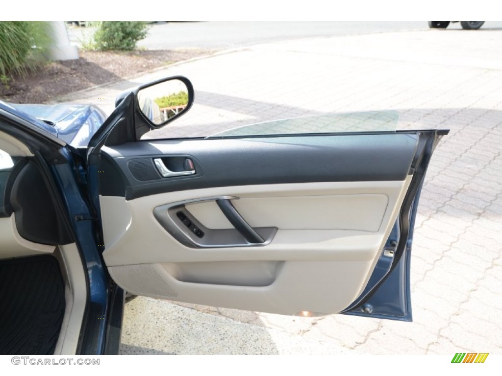 2007 Outback 2.5i Wagon - Newport Blue Pearl / Warm Ivory Tweed photo #16