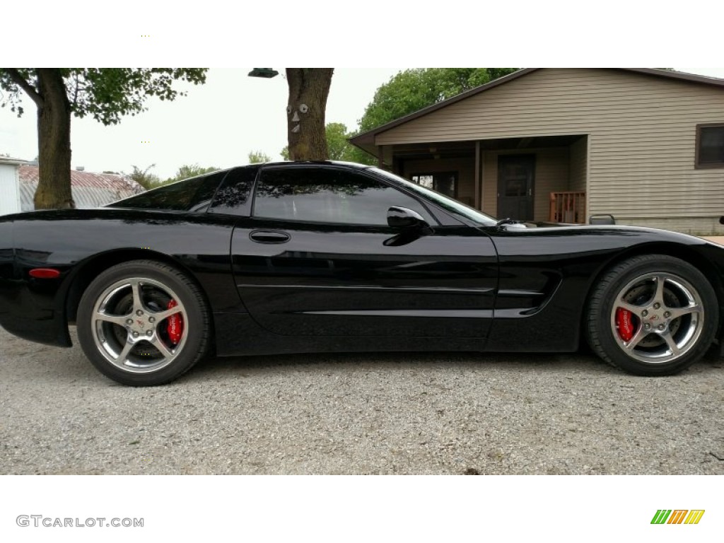 2002 Corvette Coupe - Black / Black photo #1