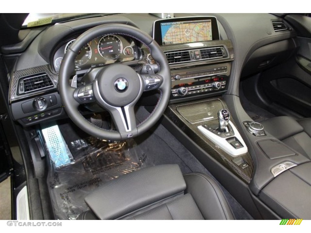 Black Interior 2016 BMW M6 Convertible Photo #107992367