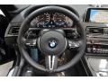 2016 BMW M6 Black Interior Steering Wheel Photo