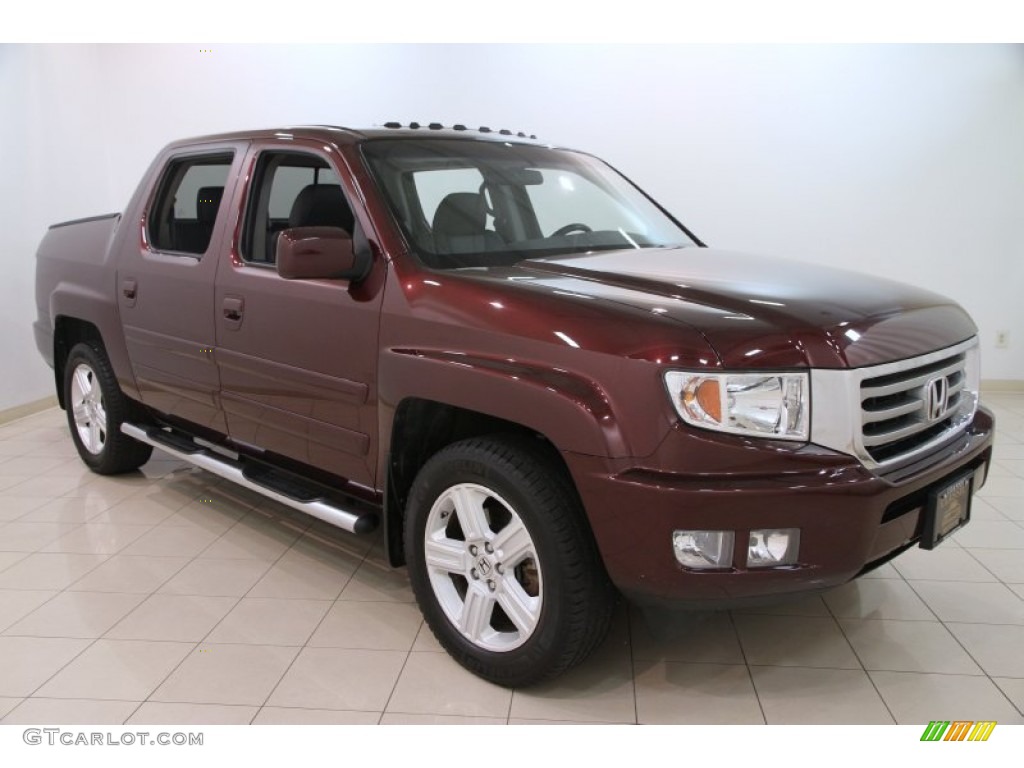 2012 Ridgeline RTL - Dark Cherry Pearl II / Black photo #1