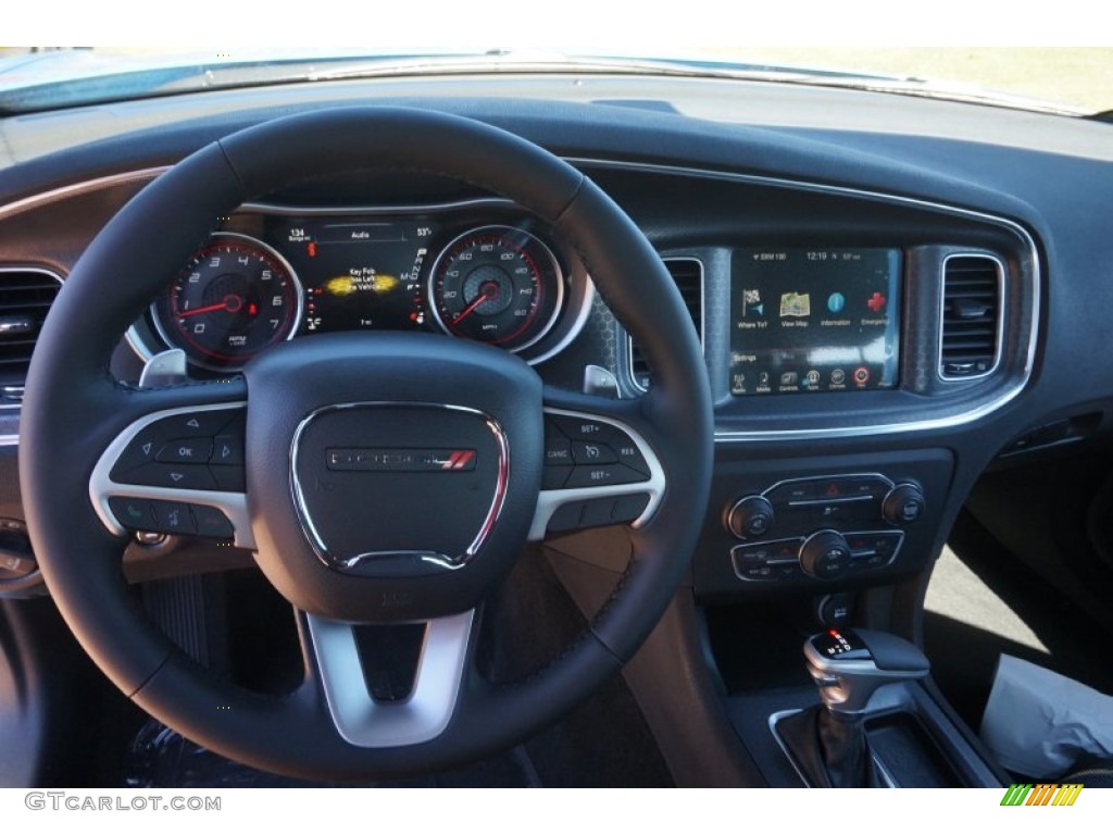 2016 Dodge Charger R/T Black Dashboard Photo #107994563