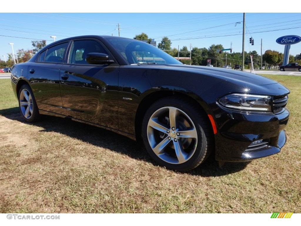 Pitch Black 2016 Dodge Charger R/T Exterior Photo #107994701