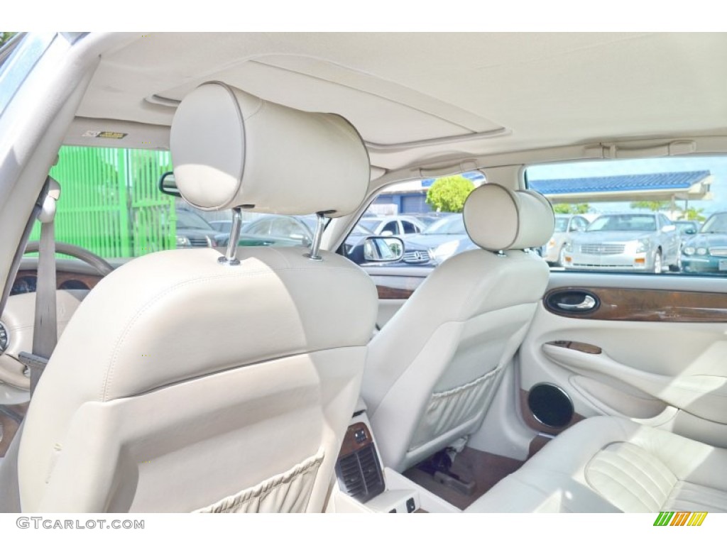 2001 XJ XJ8 - Platinum Silver Metallic / Ivory photo #21