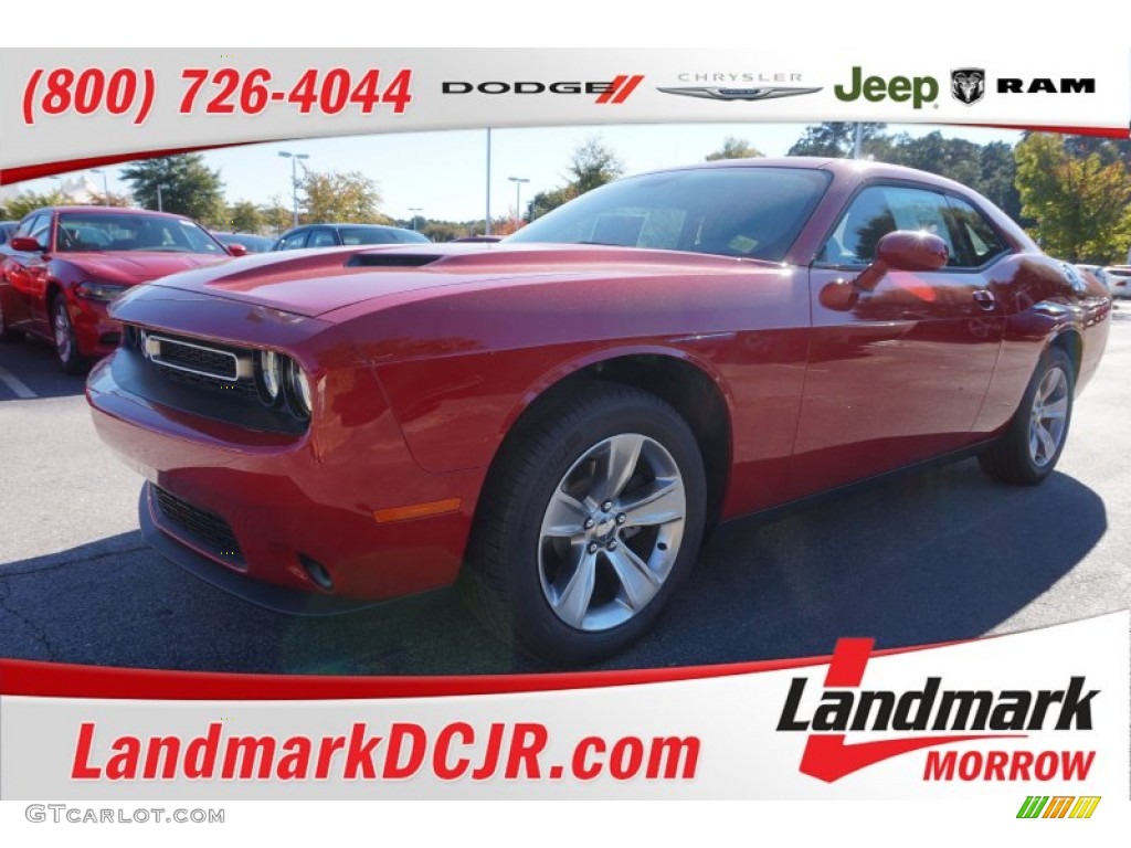 2015 Challenger SXT - Redline Red Tri-Coat Pearl / Black/Tungsten photo #1